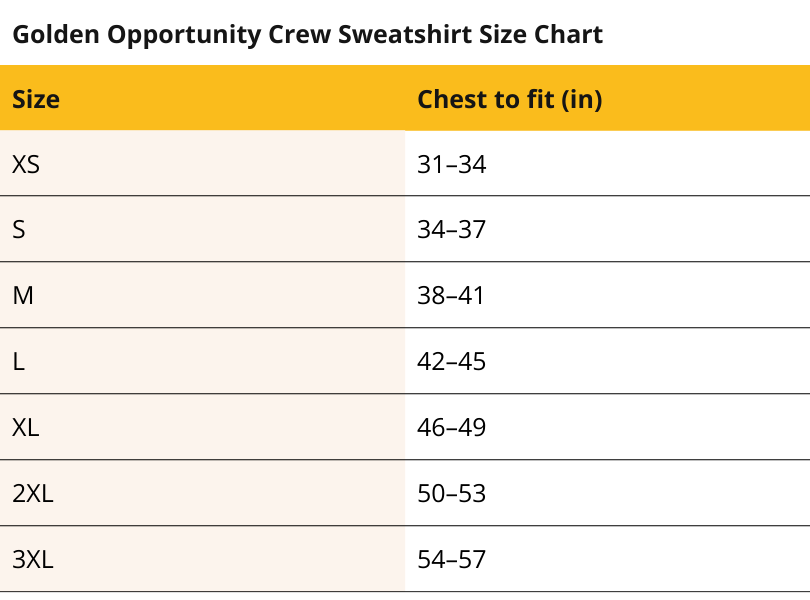 Golden Opportunity Crew Sweatshirt
