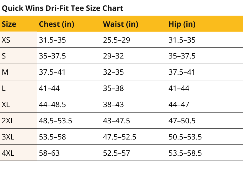 Quick Wins Dri-Fit Tee